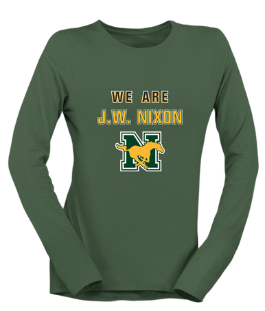 JW Nixon Mustangs We Are Women's Premium LS T-Shirt