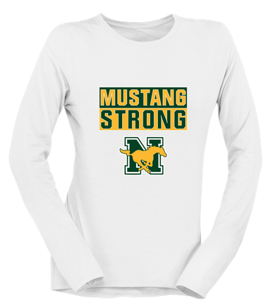 JW Nixon Mustangs Strong #1 Women's LS T-Shirt