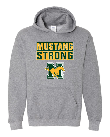 JW Nixon Mustangs Strong #1 Men's Hoodie