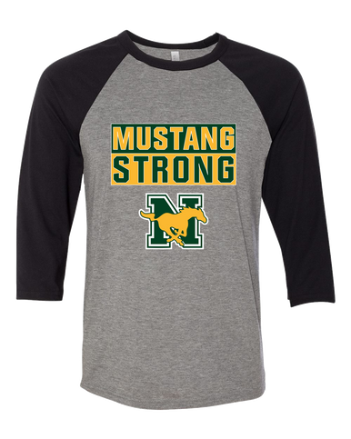 JW Nixon Mustangs Strong #1 Men's Baseball T-Shirt