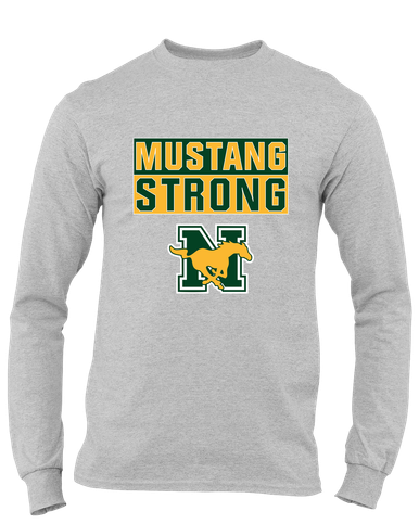 JW Nixon Mustangs Strong #1 Men's LS T-Shirt