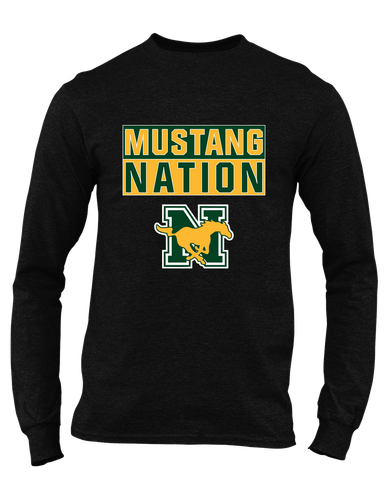 JW Nixon Mustangs Nation #1 Men's Premium LS T-Shirt