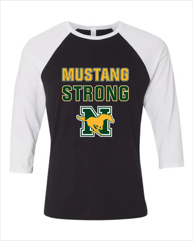JW Nixon Mustangs Strong #2 Men's Baseball T-Shirt