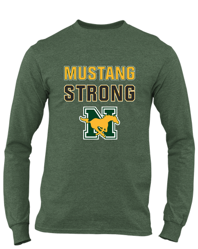 JW Nixon Mustangs Strong #2 Men's LS T-Shirt