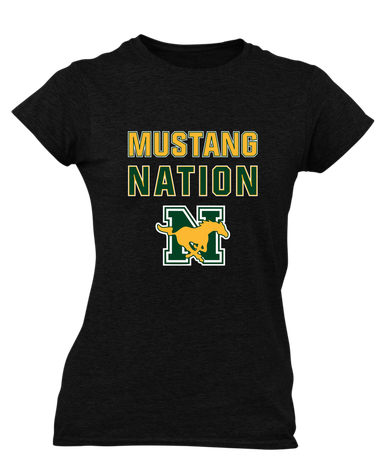 JW Nixon Mustangs Nation #2 Women's SS T-Shirt
