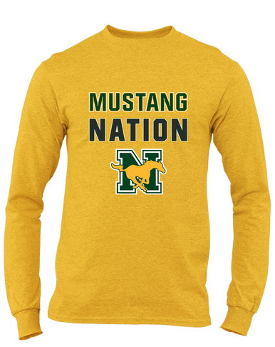 JW Nixon Mustangs Nation #2 Men's LS T-Shirt