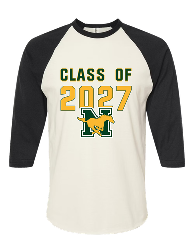 JW Nixon Mustangs Class of 2027 Men's Baseball T-Shirt