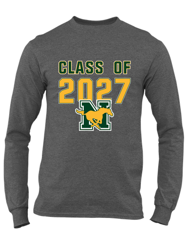 JW Nixon Mustangs Class of 2027 Men's LS T-Shirt