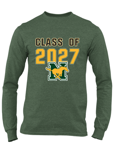 JW Nixon Mustangs Class of 2027 Men's Premium LS T-Shirt