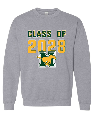 JW Nixon Mustangs Class of 2028 Men's Sweatshirt