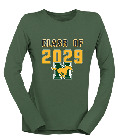 JW Nixon Mustangs Class of 2029 Women's LS T-Shirt
