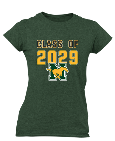 JW Nixon Mustangs Class of 2029 Women's Premium SS T-Shirt