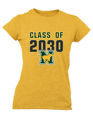 JW Nixon Mustangs Class of 2030 Women's SS T-Shirt