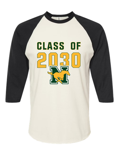 JW Nixon Mustangs Class of 2030 Women's Baseball T-Shirt