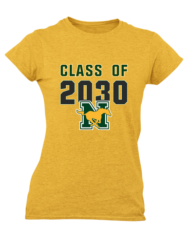 JW Nixon Mustangs Class of 2030 Women's Premium SS T-Shirt