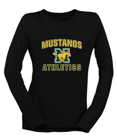 JW Nixon Mustangs Athletics Women's LS T-Shirt