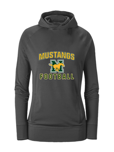 JW Nixon Mustangs Football #1 Women's Hoodie