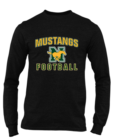 JW Nixon Mustangs Football #1 Men's LS T-Shirt