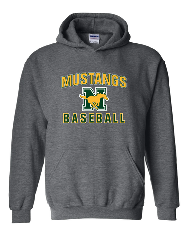 JW Nixon Mustangs Baseball #1 Men's Hoodie