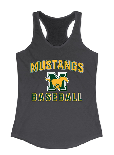 JW Nixon Mustangs Baseball #1 Women's Tank Top