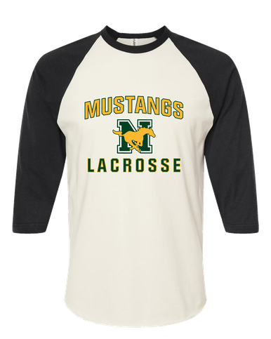 JW Nixon Mustangs Lacrosse Women's Baseball T-Shirt