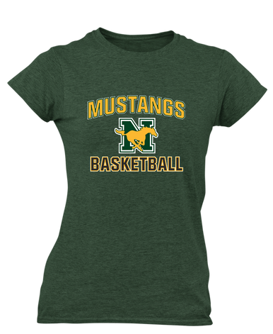 JW Nixon Mustangs Basketball #1 Women's Premium SS T-Shirt