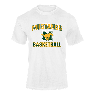 JW Nixon Mustangs Basketball #1 Men's SS T-Shirt