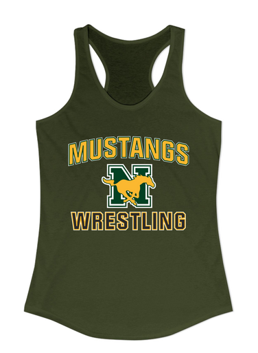 JW Nixon Mustangs Wrestling Women's Tank Top