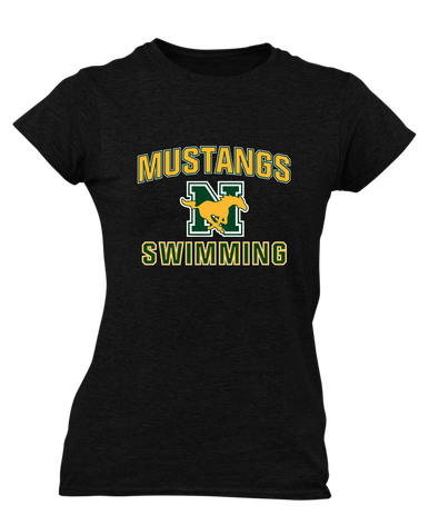 JW Nixon Mustangs Swimming Women's Premium SS T-Shirt