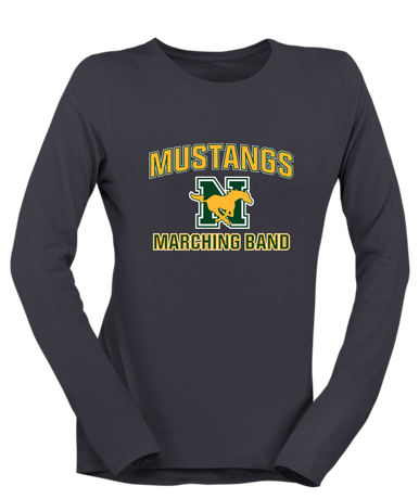 JW Nixon Mustangs Marching Band Women's LS T-Shirt