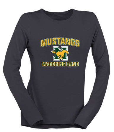 JW Nixon Mustangs Marching Band Women's Premium LS T-Shirt