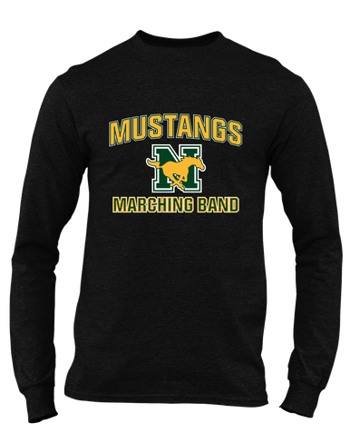 JW Nixon Mustangs Marching Band Men's LS T-Shirt