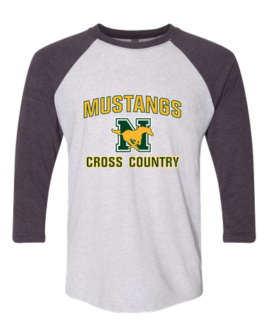 JW Nixon Mustangs Cross Country Women's Baseball T-Shirt