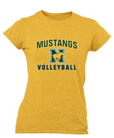 JW Nixon Mustangs Volleyball Women's SS T-Shirt