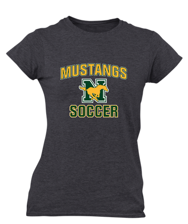 JW Nixon Mustangs Soccer #1 Women's SS T-Shirt