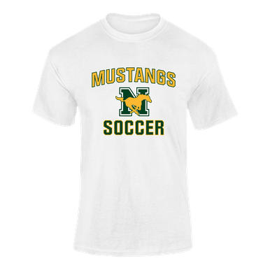 JW Nixon Mustangs Soccer #1 Men's SS T-Shirt