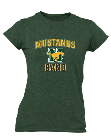 JW Nixon Mustangs Band # 1 Women's Premium SS T-Shirt