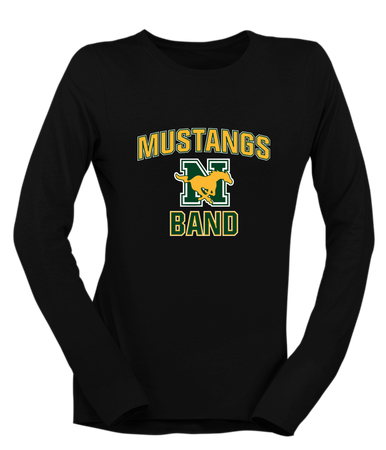 JW Nixon Mustangs Band # 1 Women's Premium LS T-Shirt