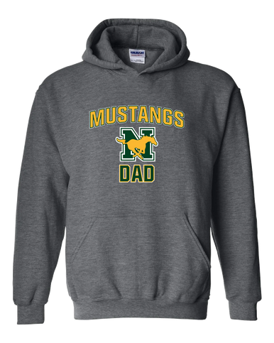 JW Nixon Mustangs Dad Men's Hoodie