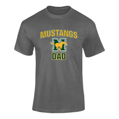 JW Nixon Mustangs Dad Men's SS T-Shirt
