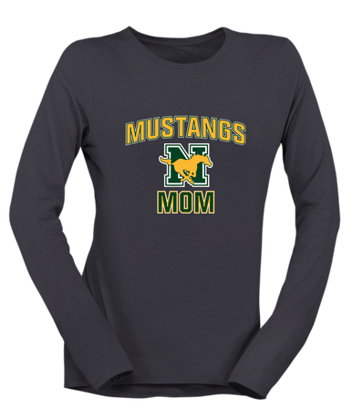 JW Nixon Mustangs Mom Women's Premium LS T-Shirt
