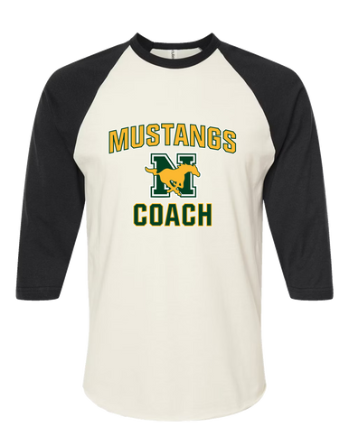JW Nixon Mustangs Coach Women's Baseball T-Shirt