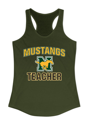 JW Nixon Mustangs Teacher Women's Tank Top
