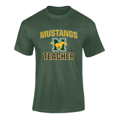 JW Nixon Mustangs Teacher Men's SS T-Shirt