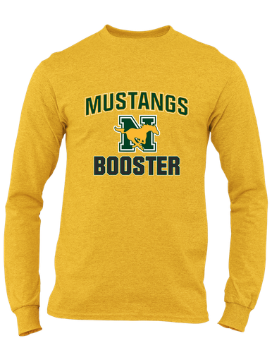 JW Nixon Mustangs Booster Men's LS T-Shirt