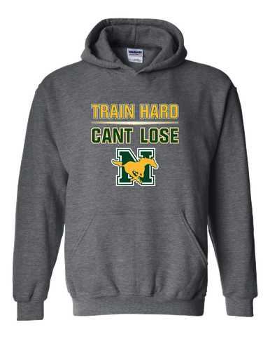 JW Nixon Mustangs Train Hard, Can't Lose Men's Hoodie