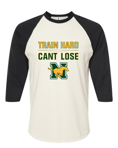 JW Nixon Mustangs Train Hard, Can't Lose Men's Baseball T-Shirt
