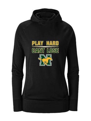 JW Nixon Mustangs Play Hard, Can't Lose Women's Hoodie
