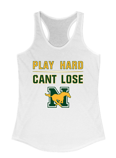 JW Nixon Mustangs Play Hard, Can't Lose Women's Tank Top
