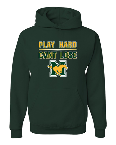 JW Nixon Mustangs Play Hard, Can't Lose Men's Premium Hoodie